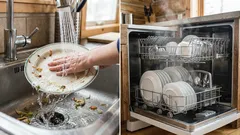 Why you should rinse your dishes before putting them in the dishwasher.