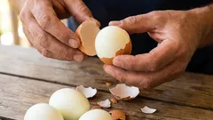 I realized that I had been peeling eggs incorrectly all my life. My wife, who is a chef, showed me the secret of how to separate the shells from the whites.