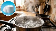 I poured boiling water over the toilet paper and solved a problem that most families have.