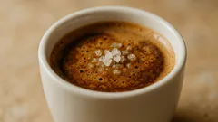 Why salt your coffee: an ancient barista's trick to take away the bitterness and change the flavor
