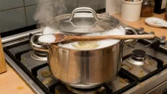 Put a wooden spoon on the pot while cooking. How does it save when forgetting?