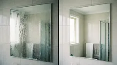 I no longer wipe the mirror after a shower. One little trick and it doesn't fog up anymore.